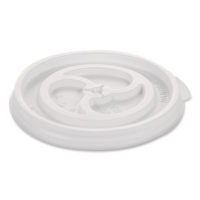 Plastic Lids for Foam Cups and Bowls, Slotted, Fits 8 oz to 