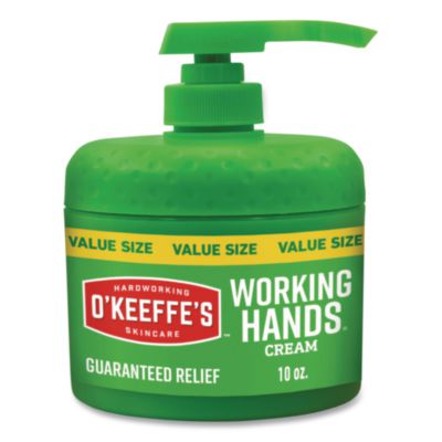 Working Hands Hand Cream, 10 oz Pump Bottle, Unscented