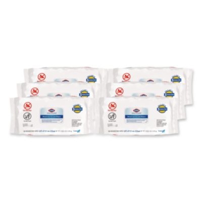 Bleach Germicidal Wipes, Disinfectant Wipes, 1-Ply, 6.75 x 9