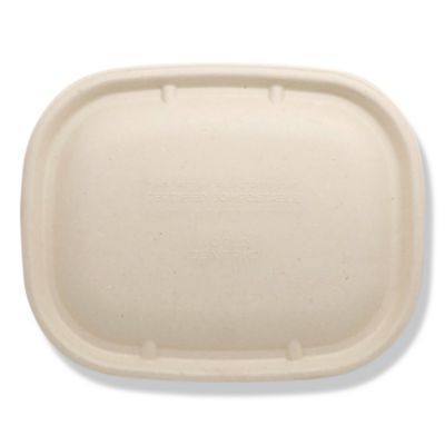 Fiber Lids for Fiber Containers, 8.9 x 6.9 x 0.4, Natural, P
