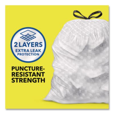 ForceFlex Kitchen Drawstring Trash Bags, 13 gal, Gain Fresh