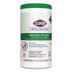 Hydrogen Peroxide Cleaner Disinfectant Wipes, 9 x 6.75, Unsc