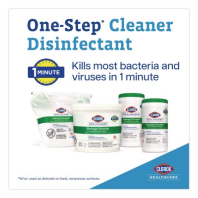 Hydrogen Peroxide Cleaner Disinfectant Wipes, 9 x 6.75, Unsc