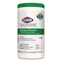 Hydrogen Peroxide Cleaner Disinfectant Wipes, 5.75 x 6.75, U