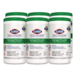 Hydrogen Peroxide Cleaner Disinfectant Wipes, 5.75 x 6.75, U