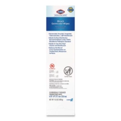 Bleach Germicidal Wipes, Individual Wipes, 1-Ply, 6.75 x 9,