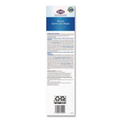 Bleach Germicidal Wipes, Individual Wipes, 1-Ply, 6.75 x 9,