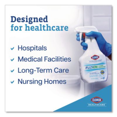 Fuzion Cleaner Disinfectant, Unscented, 32 Oz Spray Bottle,