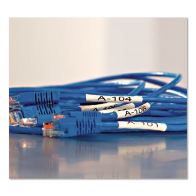 Rhino Heat Shrink Tubes Industrial Label Tape, 0.37" X 5 Ft,