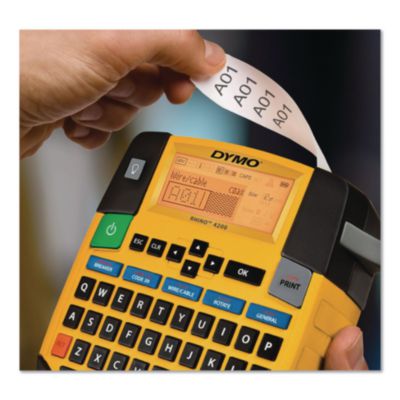 Rhino Flexible Nylon Industrial Label Tape, 0.75" X 11.5 Ft,