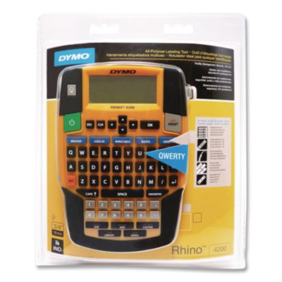 Rhino 4200 Basic Industrial Handheld Label Maker, 1 Line, 4.