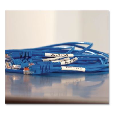 Rhino Heat Shrink Tubes Industrial Label Tape, 0.75" X 5 Ft,