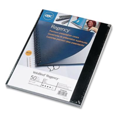 VeloBind Pre-Punched Presentation Covers with Leatherlike Te