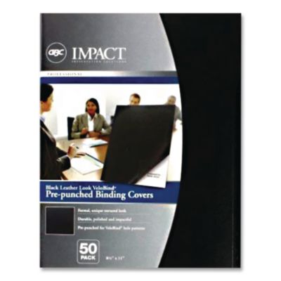 VeloBind Pre-Punched Presentation Covers with Leatherlike Te