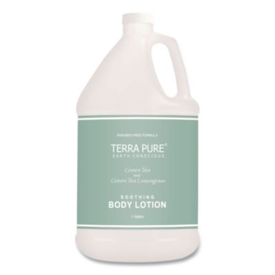 Terra Pure Lotion Gallon, 1 gal Bottle, Green Tea and Lemong