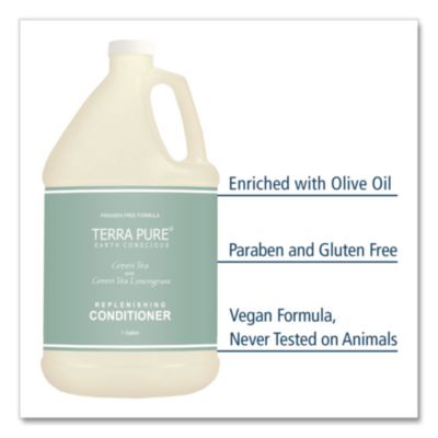 Terra Pure Conditioner Gallon, Green Tea Lemongrass Scent, 1
