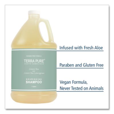 Terra Pure Shampoo Gallon, Green Tea Lemongrass Scent, 1 gal