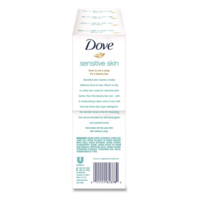Sensitive Skin Bath Bar, Unscented, 3.75 oz, 8 Bars/Pack, 9