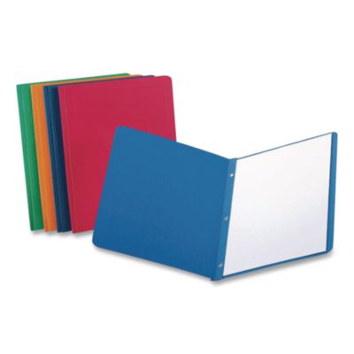 Title Panel And Border Front Report Cover, Three-Prong Faste