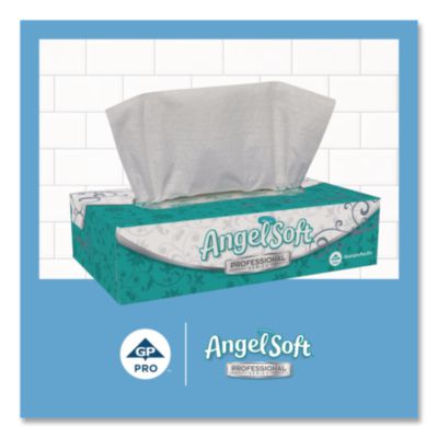 Angel Soft ps Premium Facial Tissues in Flat Box, 2-Ply, Whi