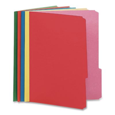 Interior File Folders, 1/3-Cut Tabs: Assorted, Letter Size,
