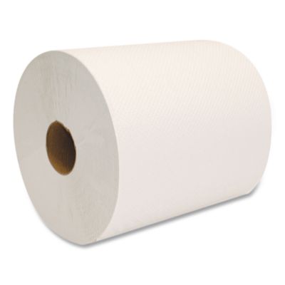 Morsoft Universal Roll Towels, 1-Ply, 8" x 1,000 ft, White,