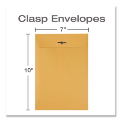 Clasp Envelope, 28 lb Bond Weight Kraft, #68, Square Flap, C