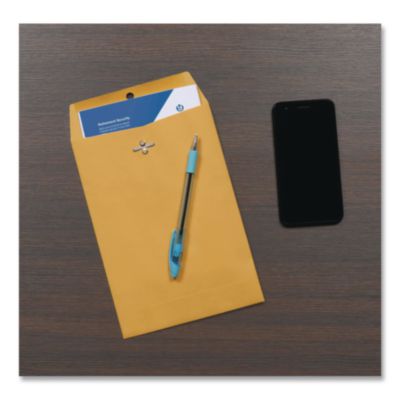 Clasp Envelope, 28 lb Bond Weight Kraft, #68, Square Flap, C