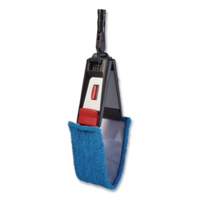 Adaptable Flat Mop Kit, 19.5 X 5.5 Blue Microfiber Head, 48"