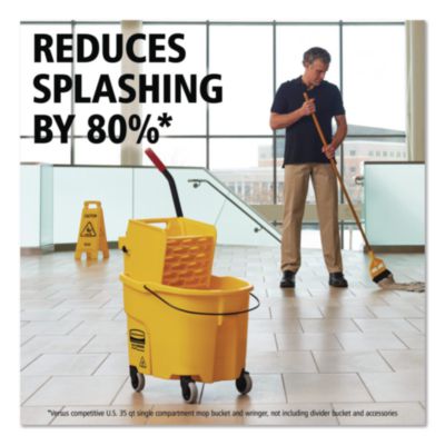 Wavebrake 2.0 Bucket/wringer Combos, Side-Press, 26 Qt, Plas