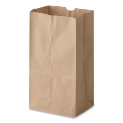 Grocery Paper Bags, 25# Squat Size, 40# Basis Weight, 8.25"