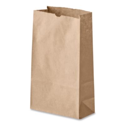 Grocery Paper Bags, 5# Size, 35# Basis Weight, 5.25" x 3.38"