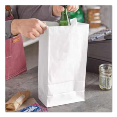 Grocery Paper Bags, 20# Size, 40# Basis Weight, 8.25" x 5.25