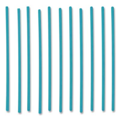 Marine Biodegradable Stir Straws, 5", PHA, Ocean Blue, 1000/