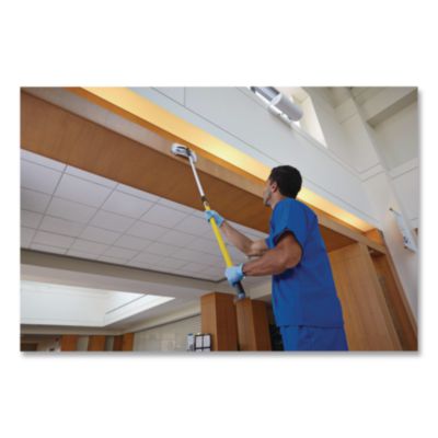 HYGEN Quick-Connect Extension Handle, 4 ft to 6 ft, Yellow/B