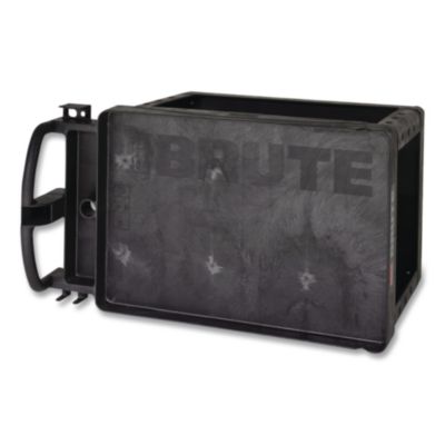 BRUTE Heavy-Duty Utility Cart with Lipped Shelves, Plastic,