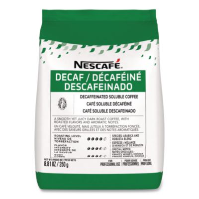 Bulk Decaf Ground Coffee, Arabica, 8.81 oz Bag, 4/Carton