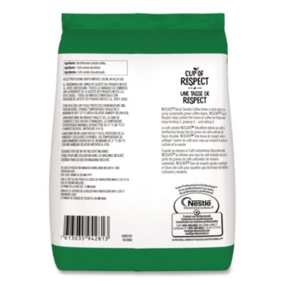 Bulk Decaf Ground Coffee, Arabica, 8.81 oz Bag, 4/Carton