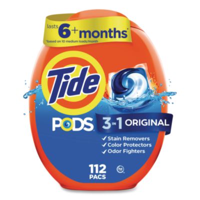 Pods, HE Compatible, Tide Original Scent, 85 oz, 112 Pods/Tu