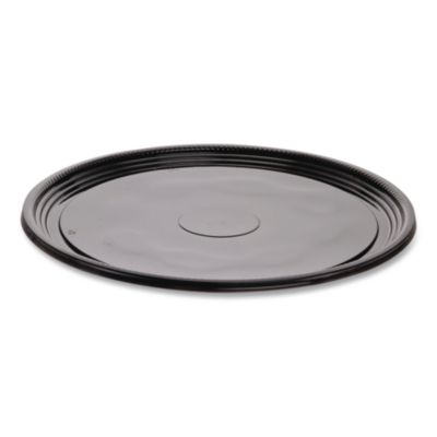 Caterline Casuals Thermoformed Platters, 18" Diameter, Black