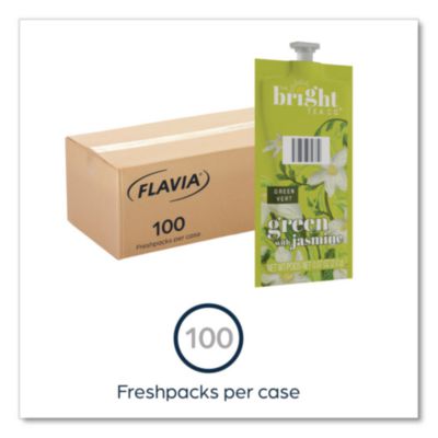 The Bright Tea Co. Green with Jasmine Tea Freshpack, 100/Car