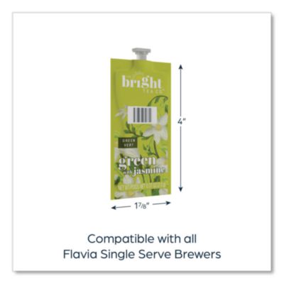 The Bright Tea Co. Green with Jasmine Tea Freshpack, 100/Car