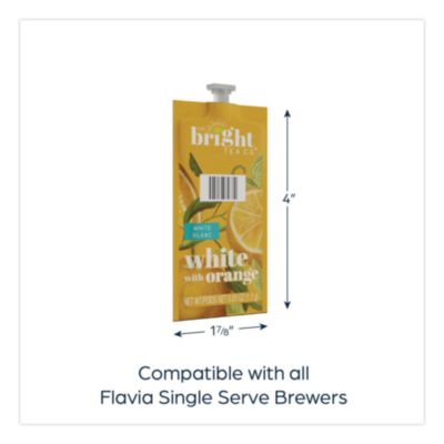 The Bright Tea Co. White with Orange Tea Freshpack, 100/Cart