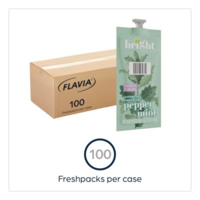 The Bright Tea Co. Peppermint Herbal Tea Freshpack, 100/Cart