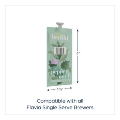 The Bright Tea Co. Peppermint Herbal Tea Freshpack, 100/Cart