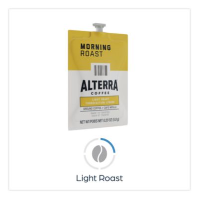 Alterra Morning Roast Coffee Freshpack, 100/Carton
