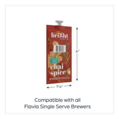 The Bright Tea Co. Chai Spice Black Tea Freshpack, 100/Carto