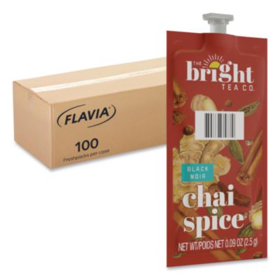 The Bright Tea Co. Chai Spice Black Tea Freshpack, 100/Carto