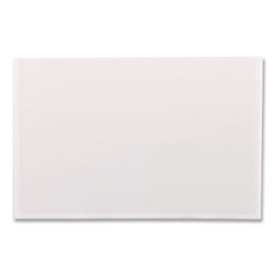 Self-Adhesive Pockets, 6" x 4", Clear Front/White Back, 100/