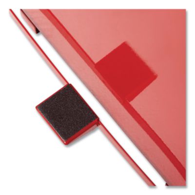 Defenders Heavy-Duty Steel Step Can, 13 gal, Steel, Red